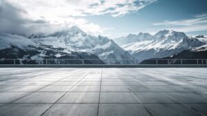 concrete parking lot
