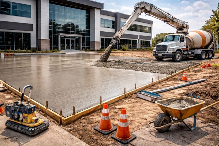 commercial concrete flatwork for large scale projects