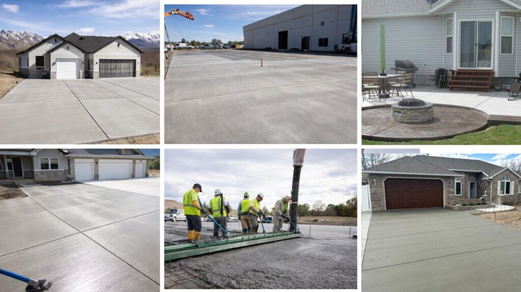 Concrete and structural construction projects including driveways, slabs, and large-scale flatwork with clean finishes and precise execution.