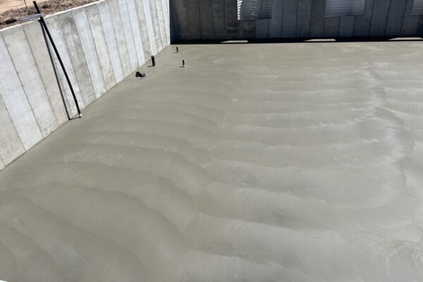 Concrete outdoor concrete floor work done