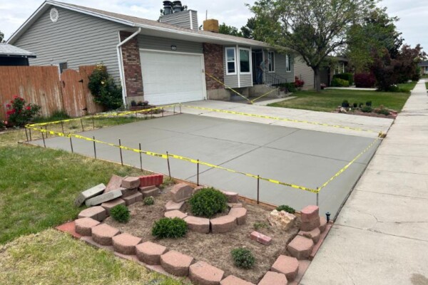 Professional concrete installation